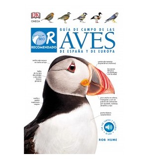 Aves.  Guía de campo de las aves de España y de Europa. Hume